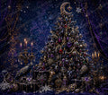 Opulent Gold Christmas Tumbler Wrap PNG, 20 oz Skinny Tumbler Sublimation Design
