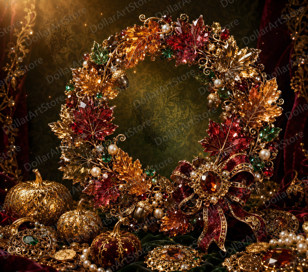 Opulent Gold Leaf Tumbler Wrap PNG, 20 oz Skinny Tumbler Sublimation Design