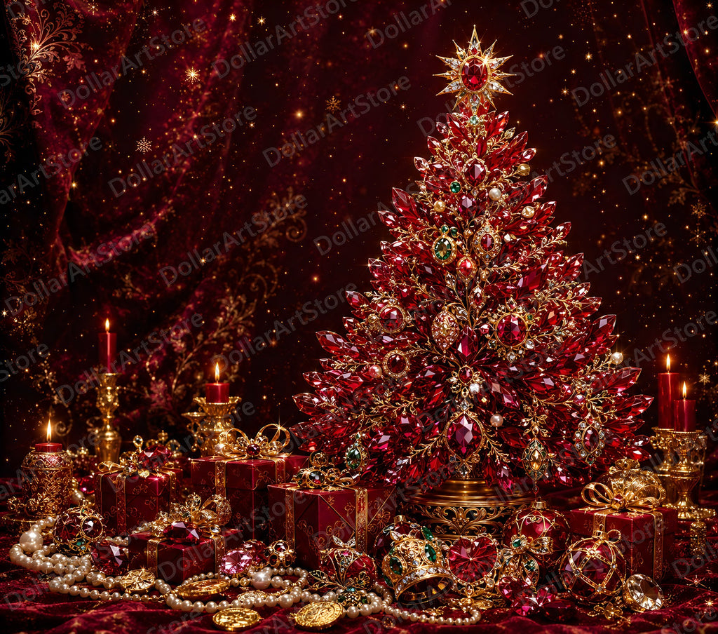 Luxury Opulent Christmas Tumbler Wrap PNG, 20 oz Skinny Tumbler Sublimation Design, Digital Download