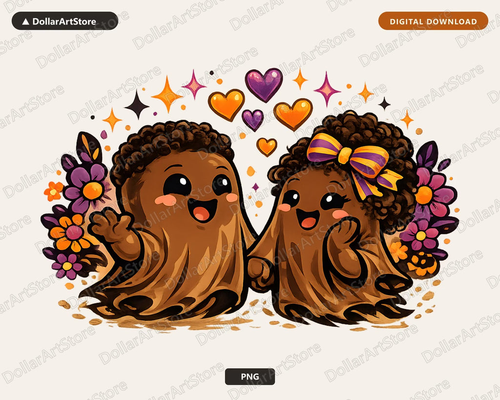 Cute Halloween Ghost PNG, Sublimation Design, Shirt Design Digital Download