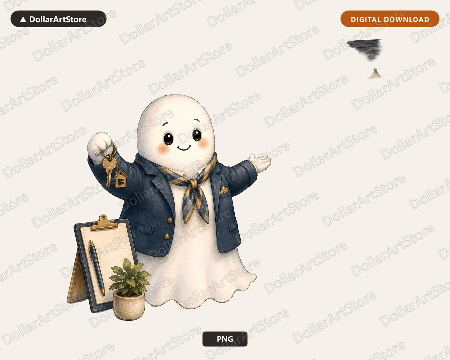 Realtor Ghost PNG, Business Ghost Sublimation Design, Shirt Design