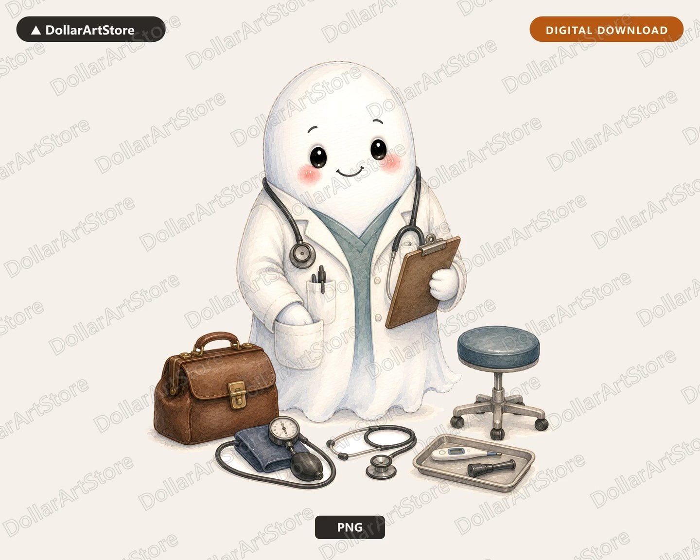 Doctor Ghost PNG, Sublimation Design, Shirt Design Digital Download