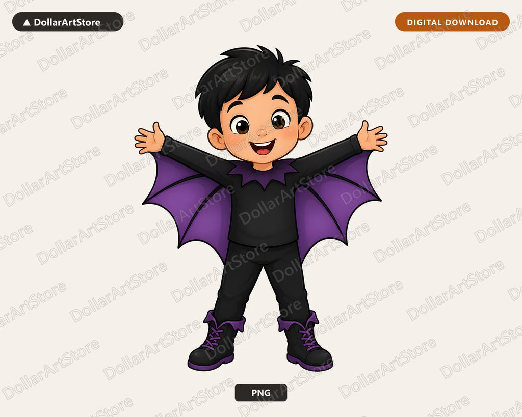 Cute Vampire Boy PNG, Halloween Costume Design, Sublimation Shirt Download